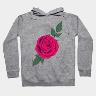 Pink Rose Hoodie